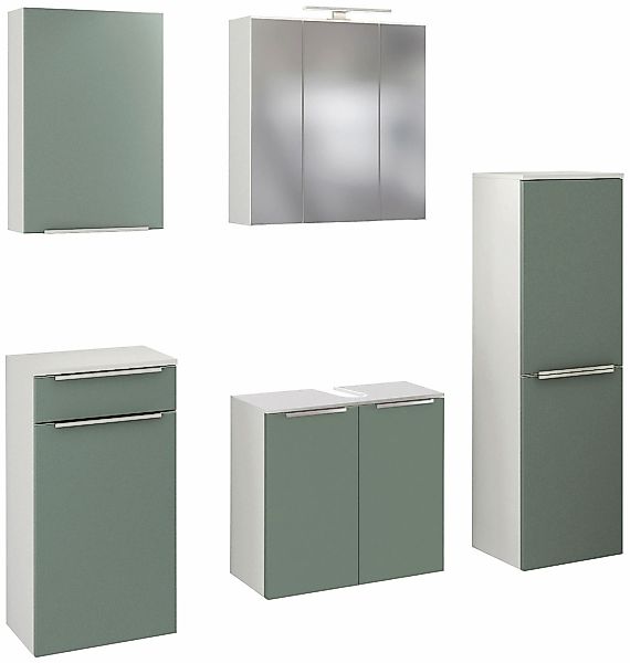welltime Badmöbel-Set "Matera" 5 Stk. tlg. mit Softclose-Funktion günstig online kaufen