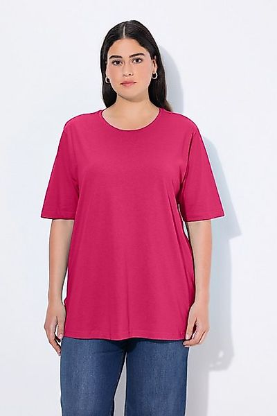 Ulla Popken T-Shirt T-Shirt Rundhalsausschnitt Relaxed Halbarm günstig online kaufen