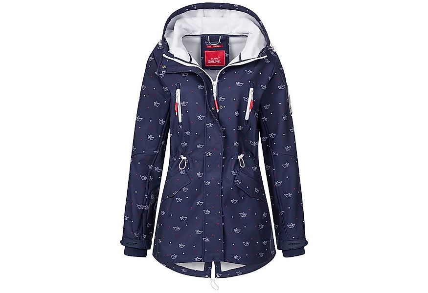 SUBLEVEL Softshelljacke Damen Jacke Übergangs Frühling Herbst Outdoor Regen günstig online kaufen