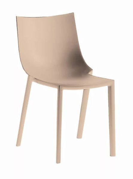 Stapelbarer Stuhl Bo plastikmaterial beige / Kunststoff - Driade - Beige günstig online kaufen