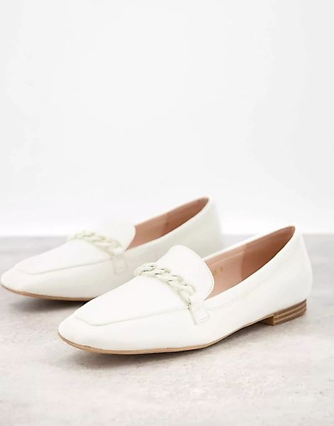 RAID – Artie – Loafer in Weiß mit eingefärbten Nähten günstig online kaufen