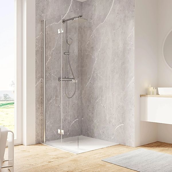 Schulte Duschkabine Walk In Drehfalttür Garant 2.0 Links 120x200 cm Chromop günstig online kaufen