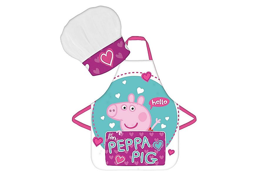 Peppa Pig Kochschürze Peppa Pig Kinder Kochschürzen-Set „I’m Peppa Pig“, Sc günstig online kaufen