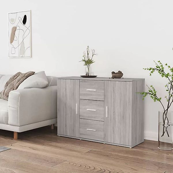 Vidaxl Sideboard Grau Sonoma 91x29,5x65 Cm Holzwerkstoff günstig online kaufen