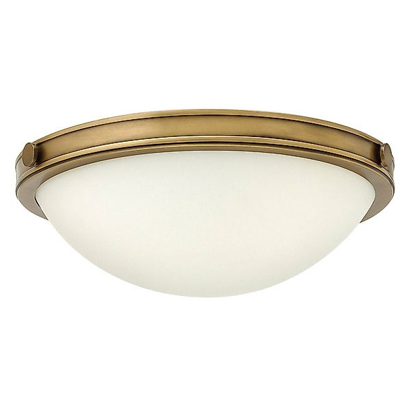 Deckenleuchte Collier, altmessing, Ø 34,6cm, Stahl, Glas E27 günstig online kaufen
