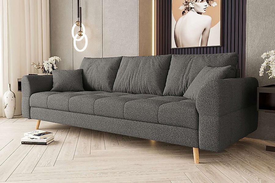 99rooms 3-Sitzer Bello, Sofa, 3-Sitzer Sofa, mit Rundumbezug, 2 Zier- und 3 günstig online kaufen