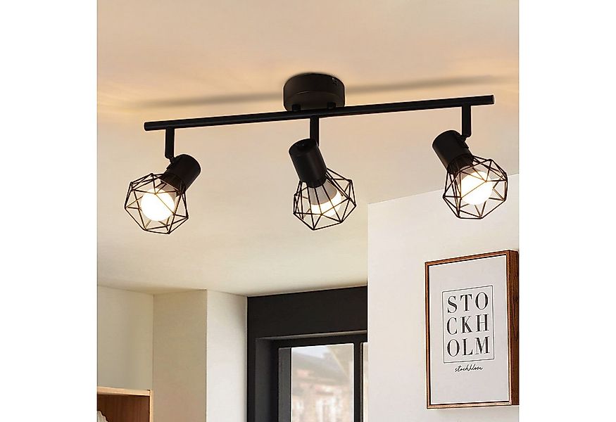 Nettlife Deckenstrahler Wohnzimmer Schwarz 2/3/4/5 Flammig E14 Deckenleucht günstig online kaufen