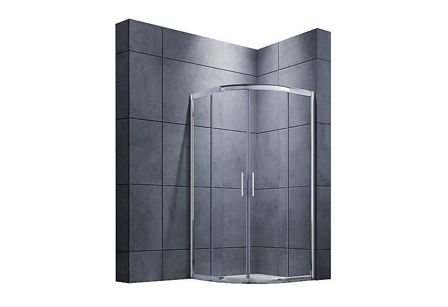 SONNI Runddusche Runddusche Duschkabine Viertelkreis Eckdusche Schiebetür, günstig online kaufen