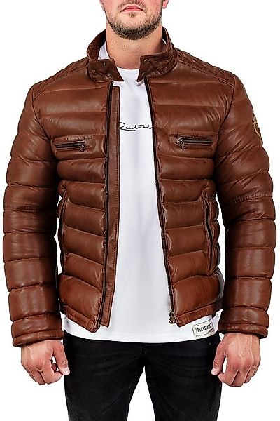 Reichstadt Bomberjacke Herren Regular Fit Jacke Echtleder 19RS016 Cognac XL günstig online kaufen