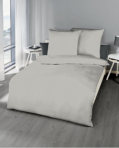 Kaeppel Bettwäsche Uni, Seersucker, 2 teilig, günstig online kaufen