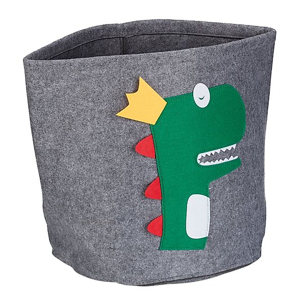relaxdays Aufbewahrungsbox Aufbewahrungskorb für Kinder, Dino günstig online kaufen