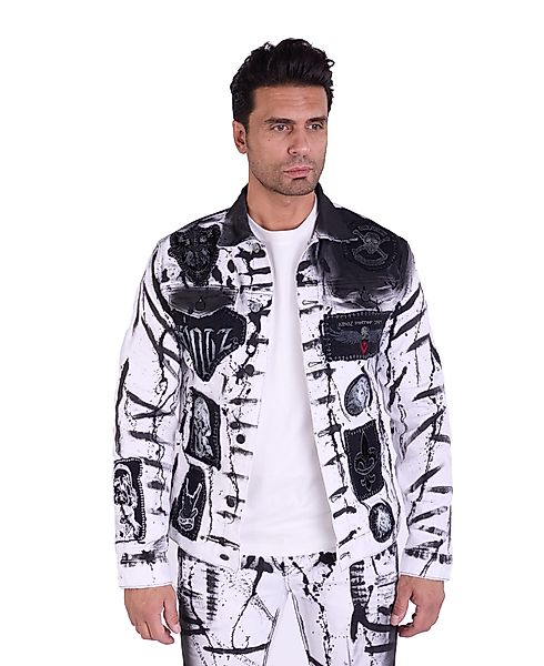 KINGZ Jeansjacke Herren Designer Jeansjacke im günstig online kaufen
