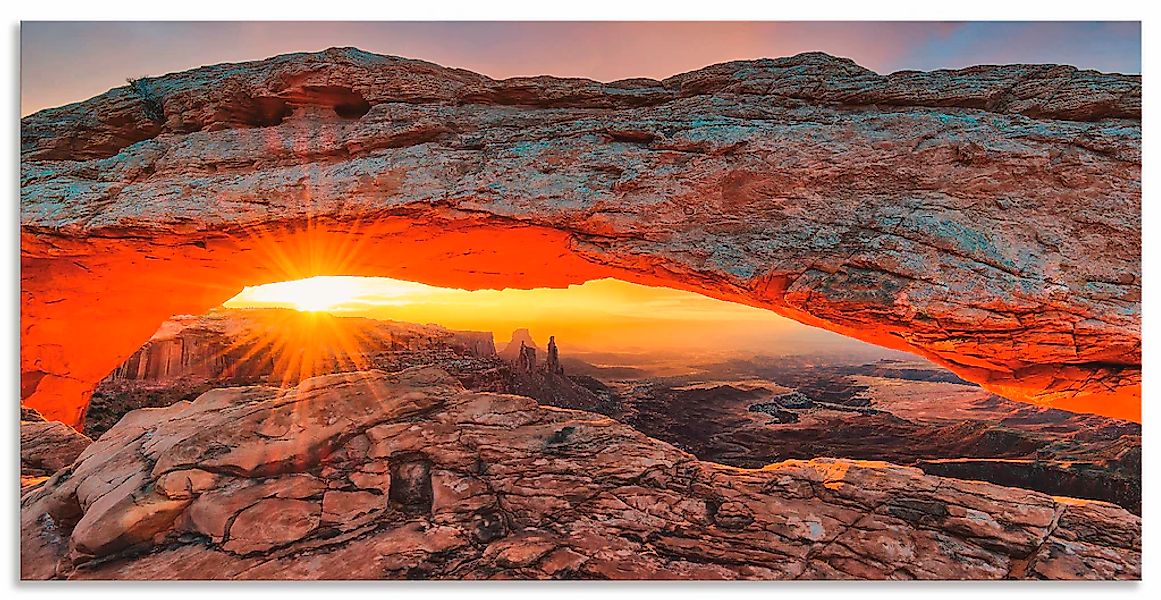 Artland Wandbild "Iconic Mesa Arch", Felsen, (1 St.), als Alubild, Outdoorb günstig online kaufen