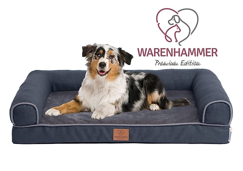 Warenhammer Tierbett Orthopädisches Premium Hundebett, flauschig günstig online kaufen