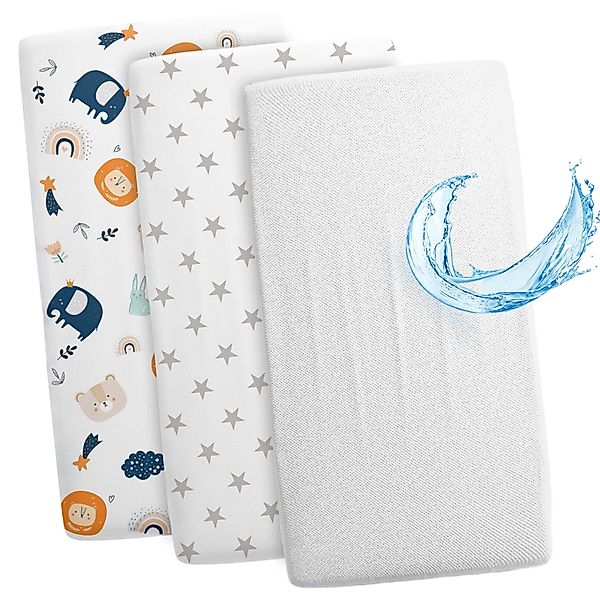Totsy Baby Spannbettlaken Spannbettlaken Kinderwagen Set günstig online kaufen