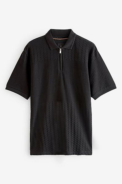 Next Poloshirt Strukturiertes Polo-Shirt (1-tlg) günstig online kaufen