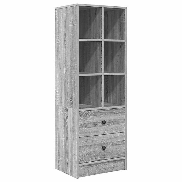 vidaXL Highboard Grau Sonoma 45,5 x 34 x 127 cm Holzwerkstoff 869367 günstig online kaufen