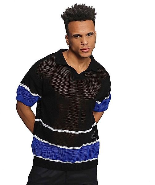 Denim House T-Shirt Sommer Herren Polo Netzshirt in OVERSIZE günstig online kaufen