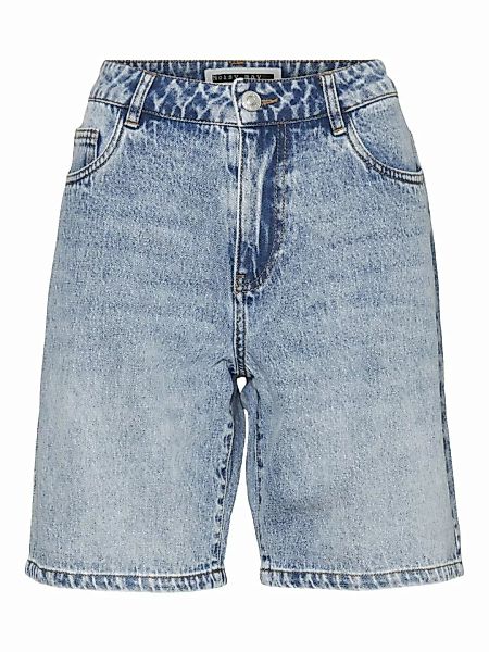 NOISY MAY Lang Jeansshorts Damen Blau günstig online kaufen