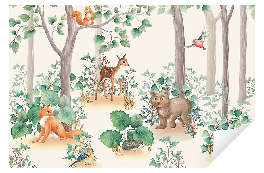 Wallarena Fototapete Kinderzimmer Jungen Mädchen Wald günstig online kaufen