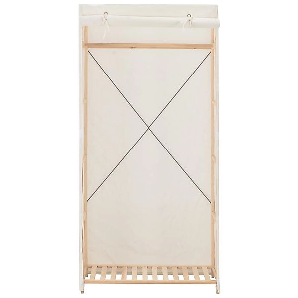 vidaXL Kleiderschrank Weiß 79 x 40 x 170 cm Stoff günstig online kaufen