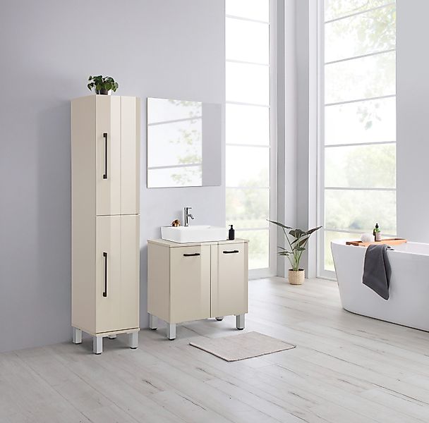 welltime Waschbeckenunterschrank Florenz 2 Türen,Breite 60cm günstig online kaufen
