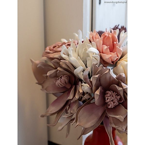 Kunstblume Kunstblumen Lotus grau weiß Pflanzen günstig online kaufen