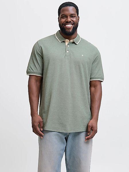 Jack&Jones Poloshirt mit Kontrastdetails Farbe grün Größe: 5XL günstig online kaufen