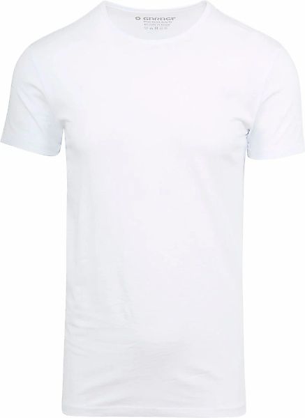 Garage Stretch Basic T-Shirt Weiss Rundhals - Größe L günstig online kaufen