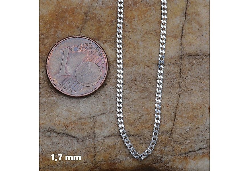 HOPLO Panzerkette Silberkette Panzerkette Länge 36cm - Breite 1,7mm - 925 S günstig online kaufen