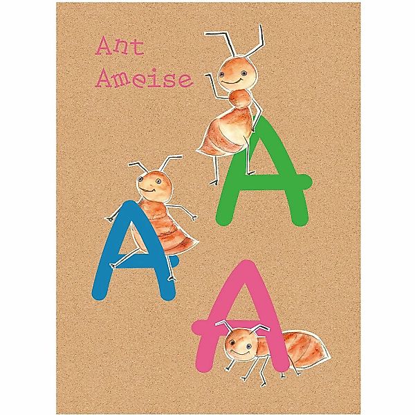 Komar Wandbild ABC Animal A 50 x 70 cm günstig online kaufen