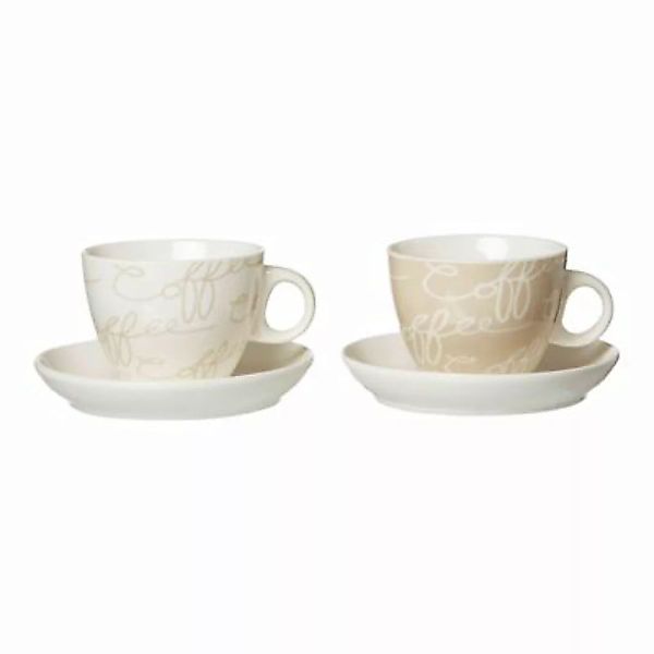 Ritzenhoff & Breker CORNELLO Cappuccino Set creme 4-teilig Tassen bunt günstig online kaufen