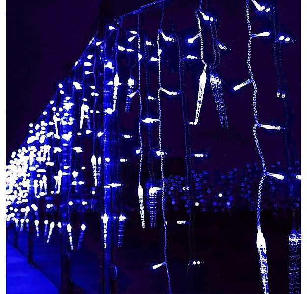 Qualra LED-Lichterkette LED Eiszapfen Lichterkette Wasserdicht 96LEDs 3.5M günstig online kaufen