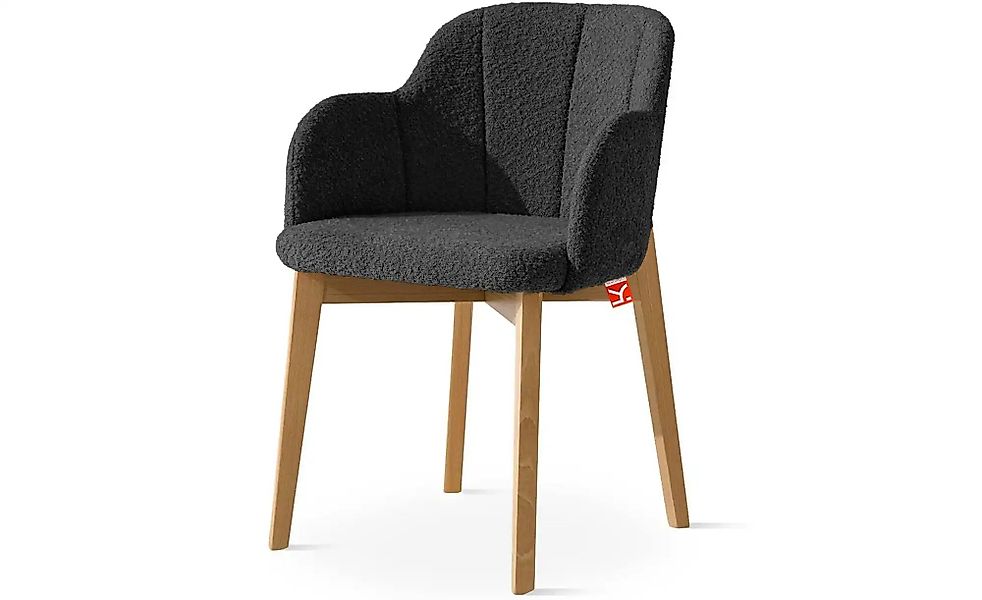 KONSIMO Polsterstuhl   ¦ schwarz ¦ Maße (cm): B: 54,5 H: 80 Stühle > Polste günstig online kaufen