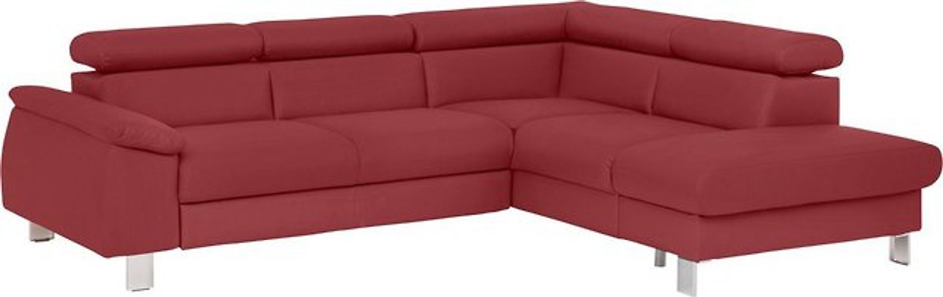 COTTA Ecksofa Komaris L-Form, inklusive Kopf- bzw. Rückenverstellung, wahlw günstig online kaufen