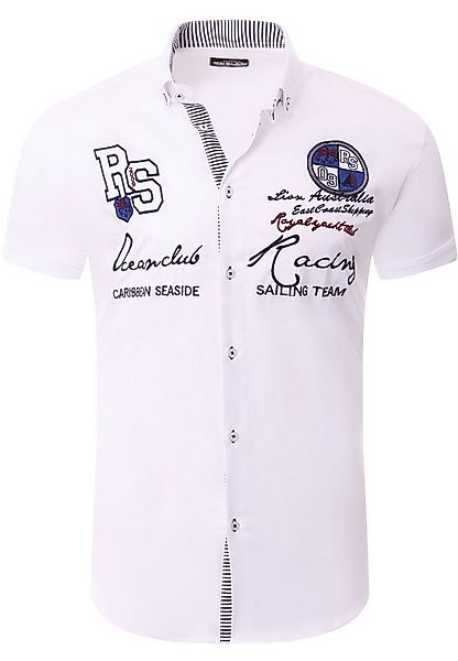 Reslad Kurzarmhemd Reslad Hemd Herren Kurzarm mit Stickerei RS-7073 (Kurzar günstig online kaufen