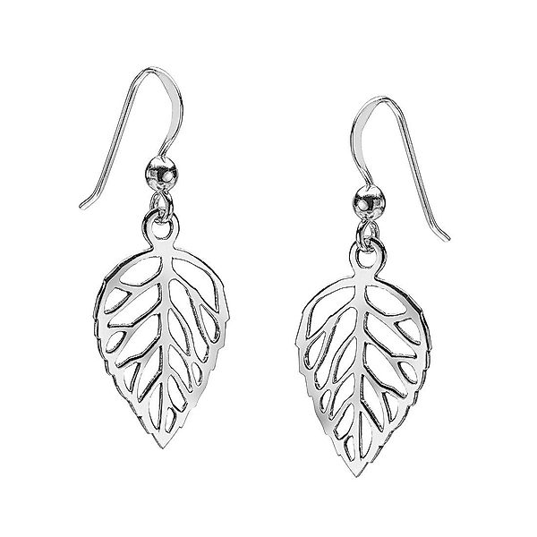 Materia Paar Ohrhänger Damen Silber Blatt günstig online kaufen