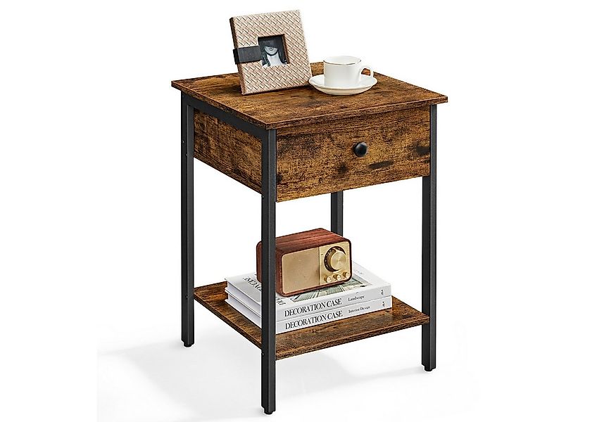 VASAGLE Nachttisch (1-St), Beistelltisch mit Schublade und Ablage, einfache günstig online kaufen