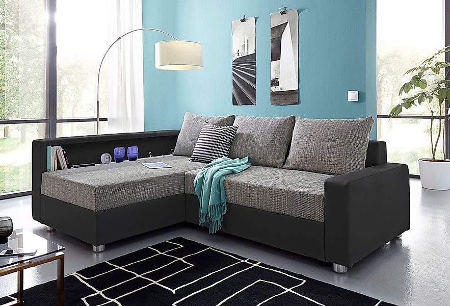 COLLECTION AB Ecksofa "Relax L-Form" inklusive Bettfunktion, Federkern, wah günstig online kaufen