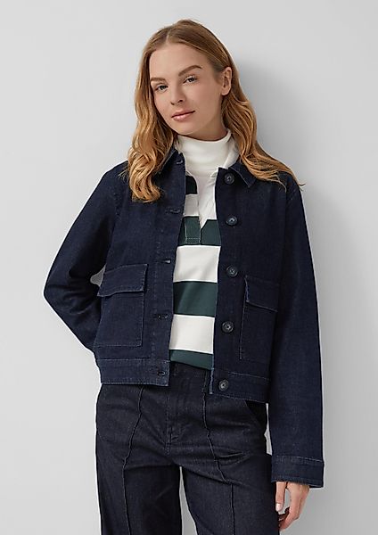 s.Oliver Funktionsjacke Indoor-Jacke Elastische Denimjacke mit günstig online kaufen