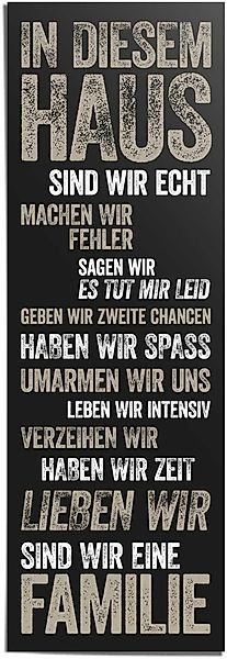 Reinders Poster "In diesem Haus", (1 St.) günstig online kaufen