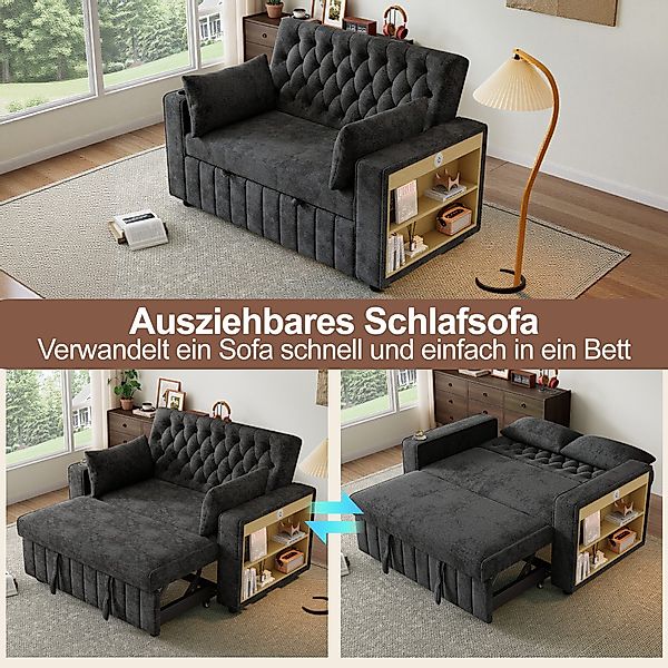i@home Schlafsofa Doppelsitzer-Sofa, Klappsofa, platzsparende Couch, günstig online kaufen