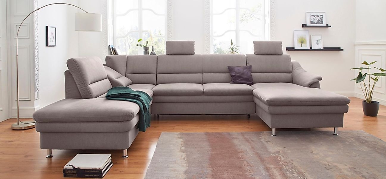 sit&more Wohnlandschaft "Cardoso U-Form" mit Federkern und Kopfstützen, mit günstig online kaufen