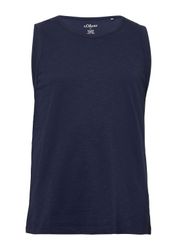 s.Oliver Muskelshirt T-Shirt Tanktop mit Flammgarnstruktur günstig online kaufen