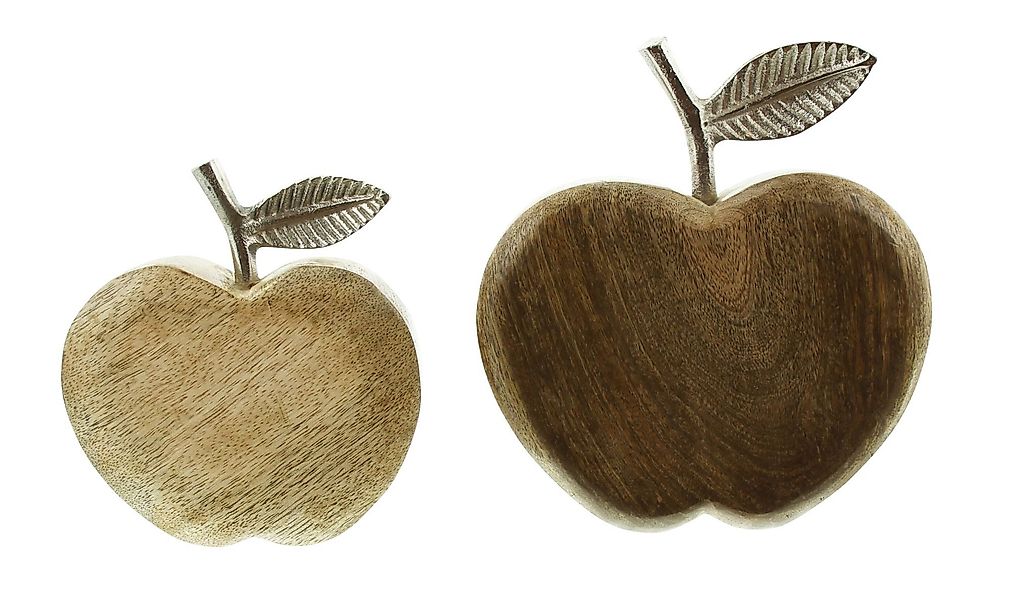 Dekoleidenschaft Dekofigur Apfel aus Mangoholz natur günstig online kaufen