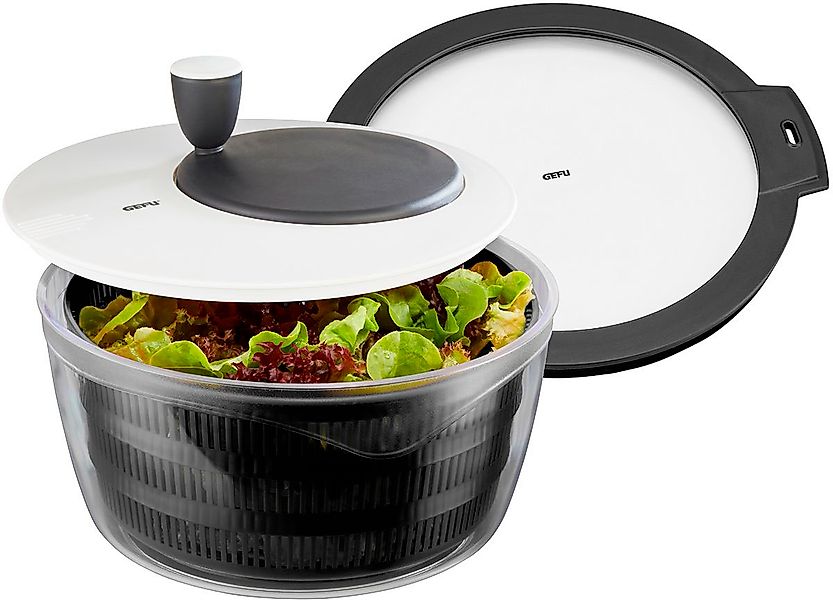 GEFU Salatschleuder »ROTARE«, (4 tlg., Schüssel, Siebeinsatz, Deckel und Fr günstig online kaufen