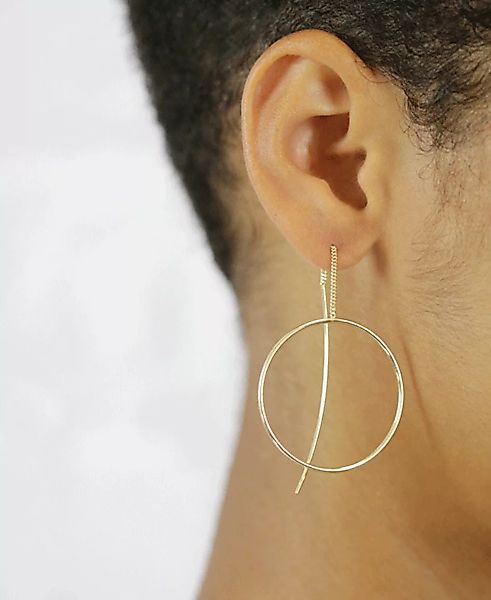 Vergoldete Ohrringe “Miro” 36 Mm günstig online kaufen