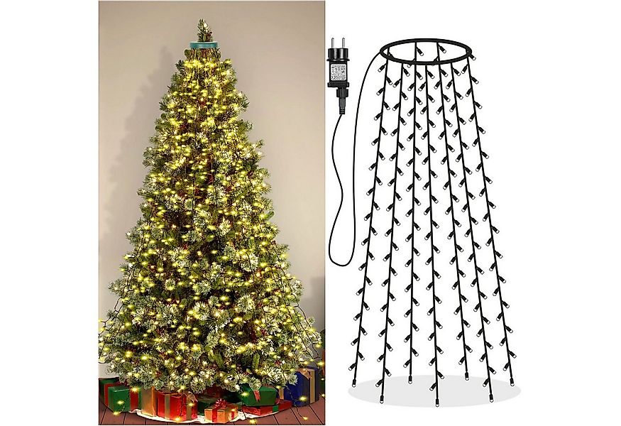 Rosnek LED-Baummantel Stern-Topper, 8 Modi, für Dachgarten Weihnachtsdeko, günstig online kaufen