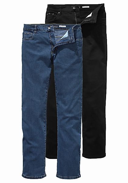 Arizona Stretch-Jeans "John", 2 Stk. gerade Beinform, niedrige Leibhöhe, mi günstig online kaufen