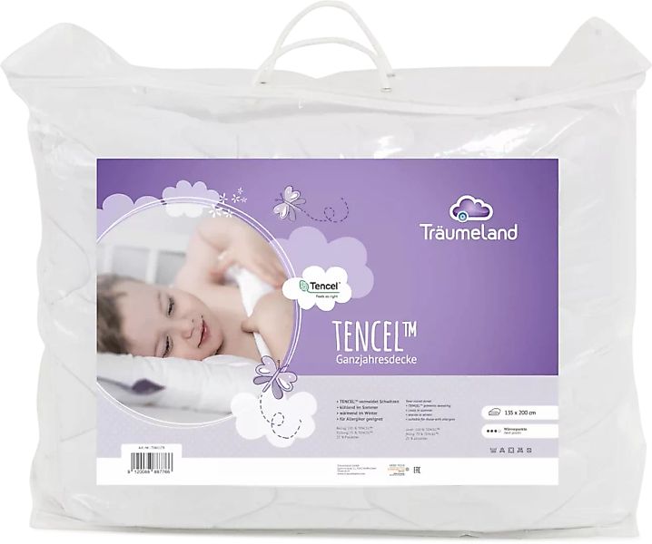 Träumeland Kinderbettdecke »TENCELTM«, 4-Jahreszeiten, (1 St.) günstig online kaufen